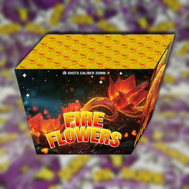 Fire Flowers 36 lövés 25mm V-effekt