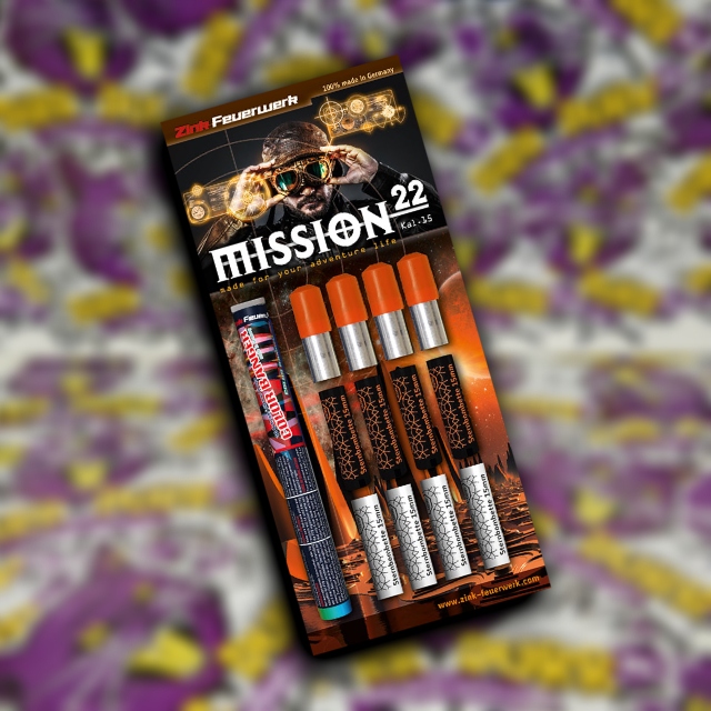 Mission 22 Sort 15mm 22db jelzőrakéta/csomag