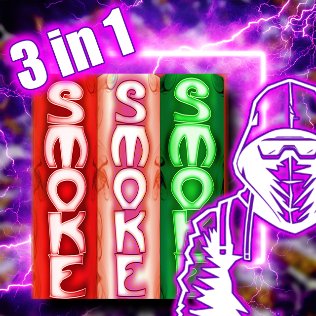 SZURKOLÓI FÜST CSOMAG 3in1 (120S/db PROFI FÜSTBOMBÁK)