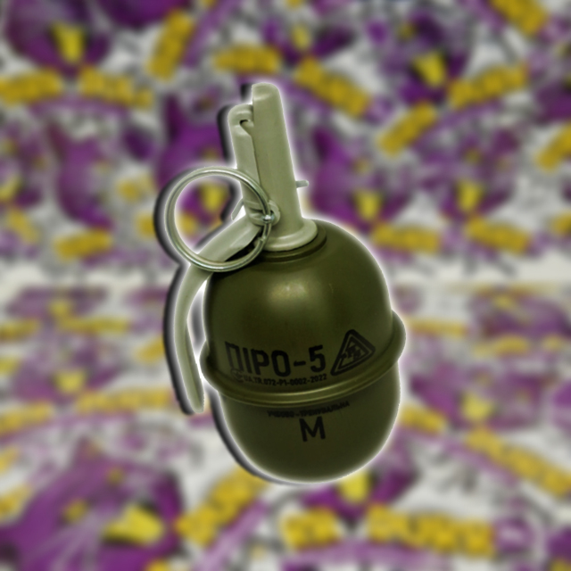 Pyro-5M TAKTIKAI KÉZIGRÁNÁT - Airsofthoz (sötétzöld)