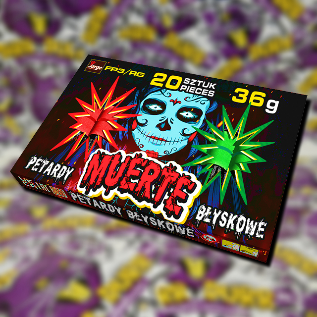 MUERTE - Zöld és Piros villanással 20db/tálca